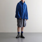 FMSTJK| ナイロンタッサー ガーメントダイ ショートモッズコート #BLUE GREY [RB_FR1002JK]