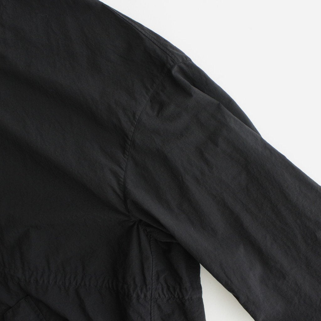 FMFOCT| Nylon Tussor Garment Dye Mod Coat #BLACK [RB_FR1003CT]