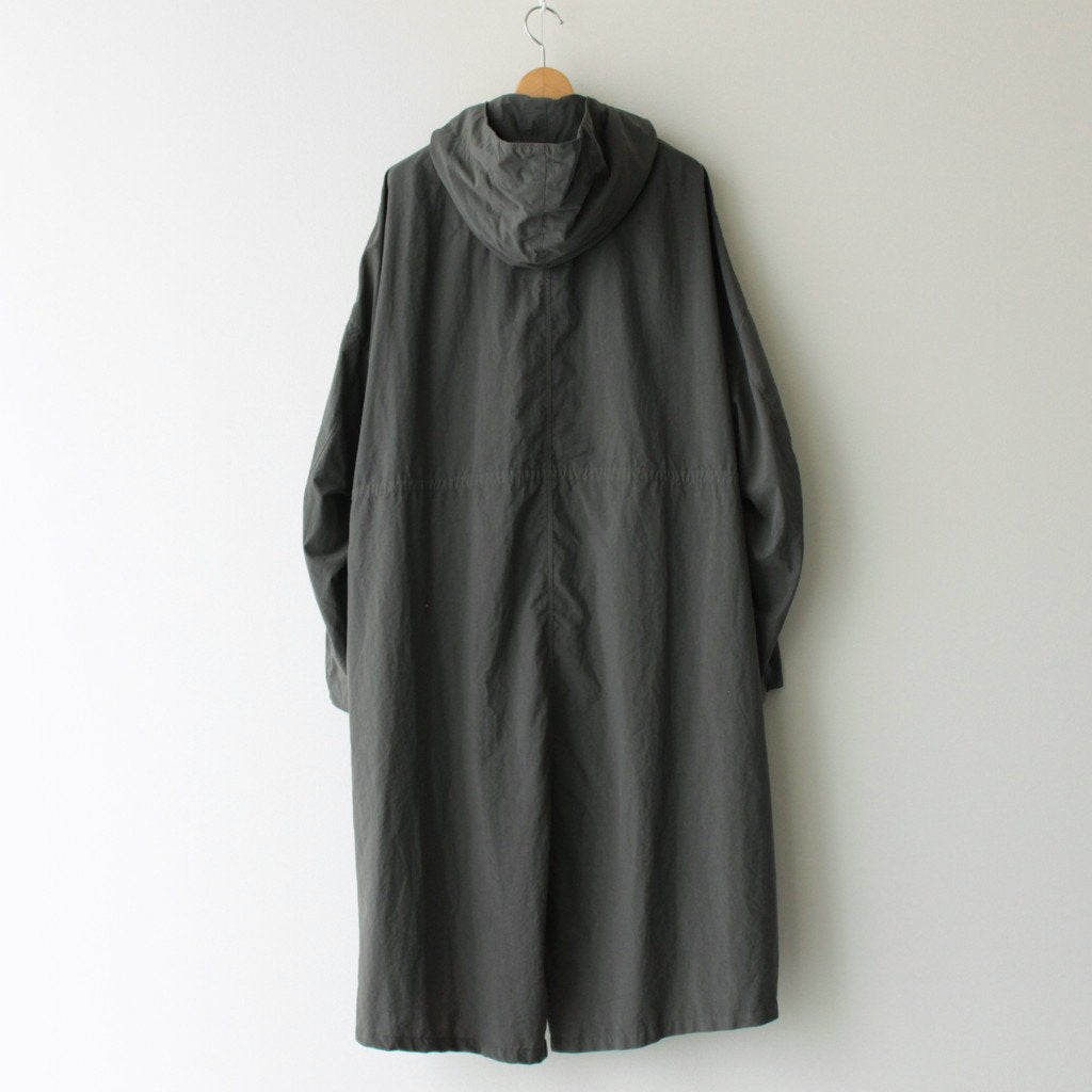 FMFOCT| Nylon Tussor Garment Dye Mod Coat #ELEPHANT GRAY [RB_FR1003CT]