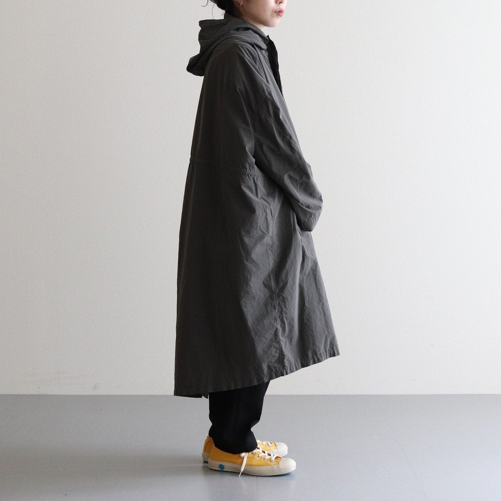 FMFOCT| Nylon Tussor Garment Dye Mod Coat #ELEPHANT GRAY [RB_FR1003CT]