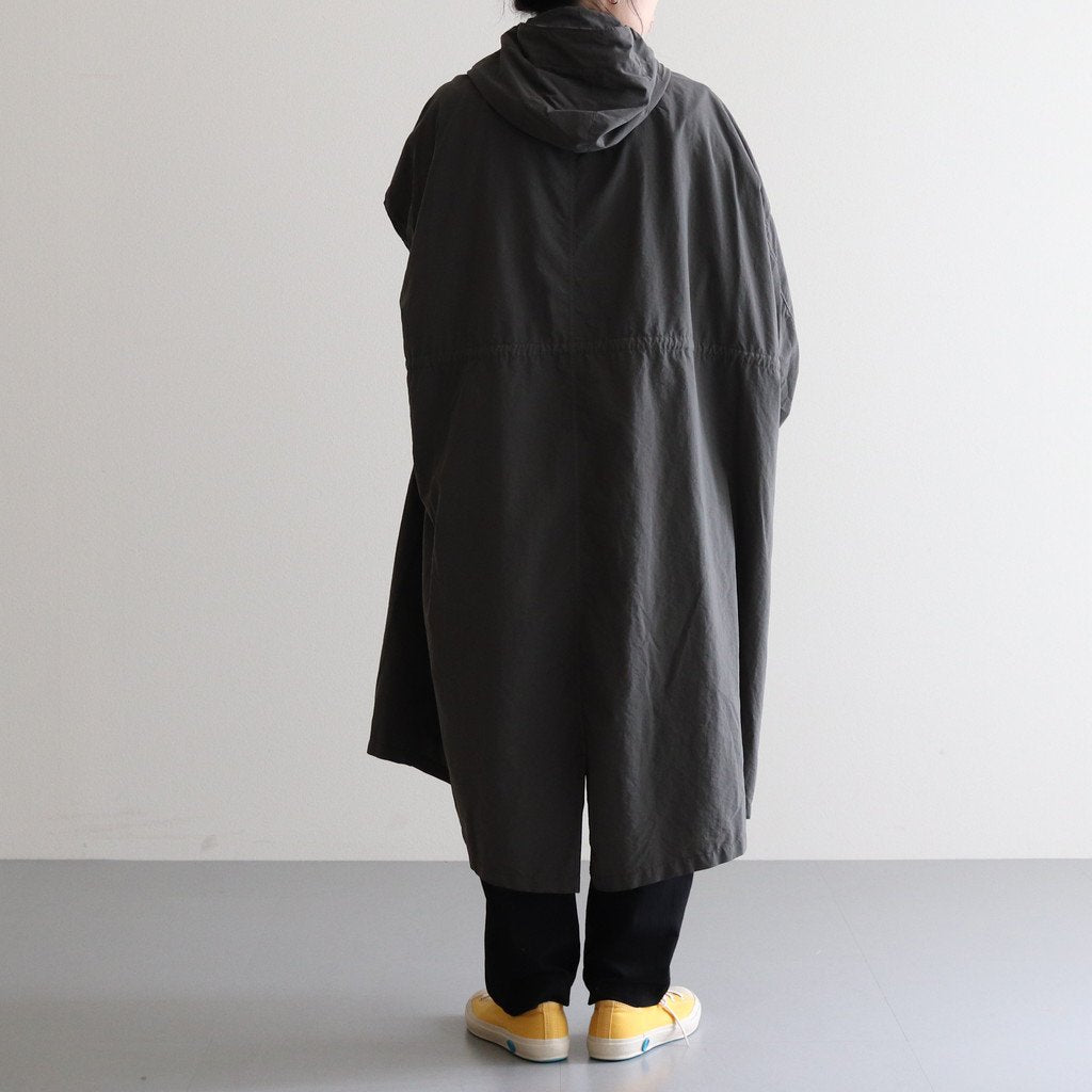 FMFOCT| Nylon Tussor Garment Dye Mod Coat #ELEPHANT GRAY [RB_FR1003CT]
