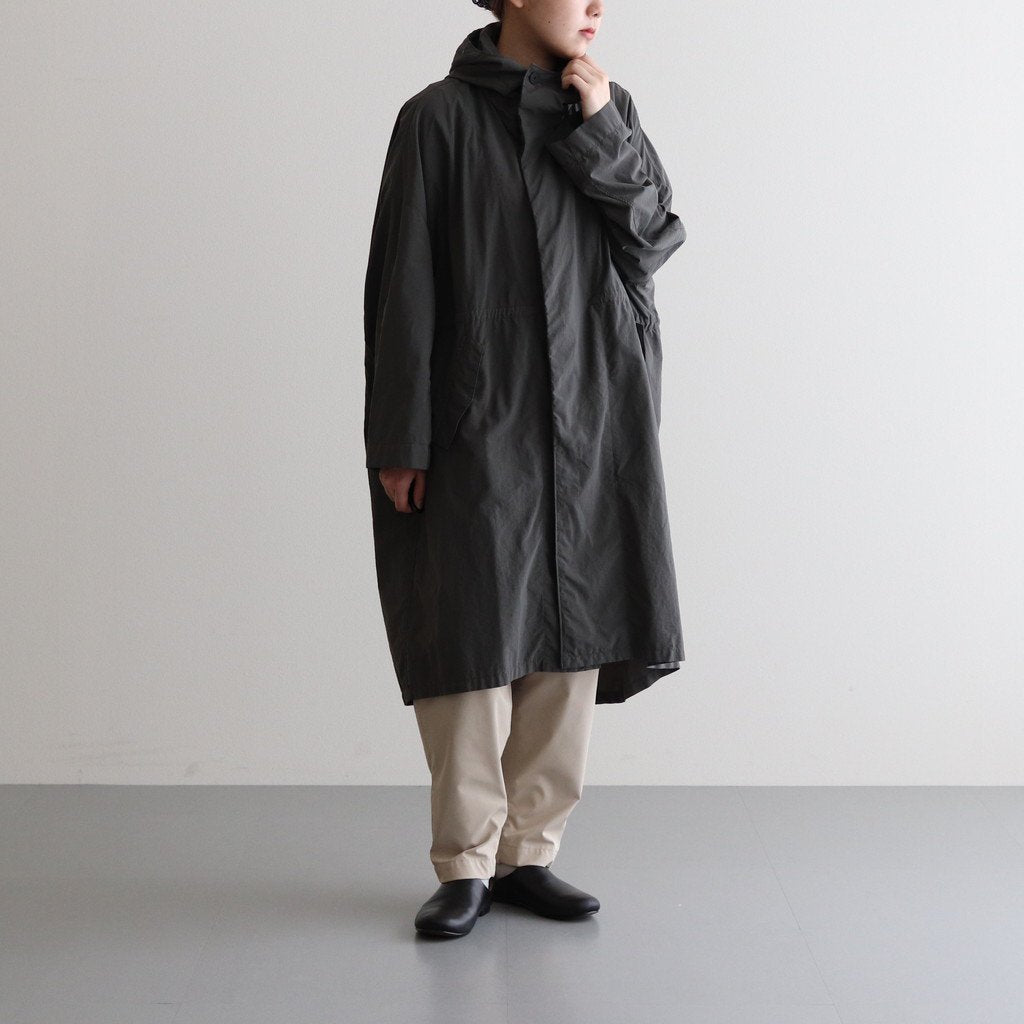 FMFOCT| Nylon Tussor Garment Dye Mod Coat #ELEPHANT GRAY [RB_FR1003CT]