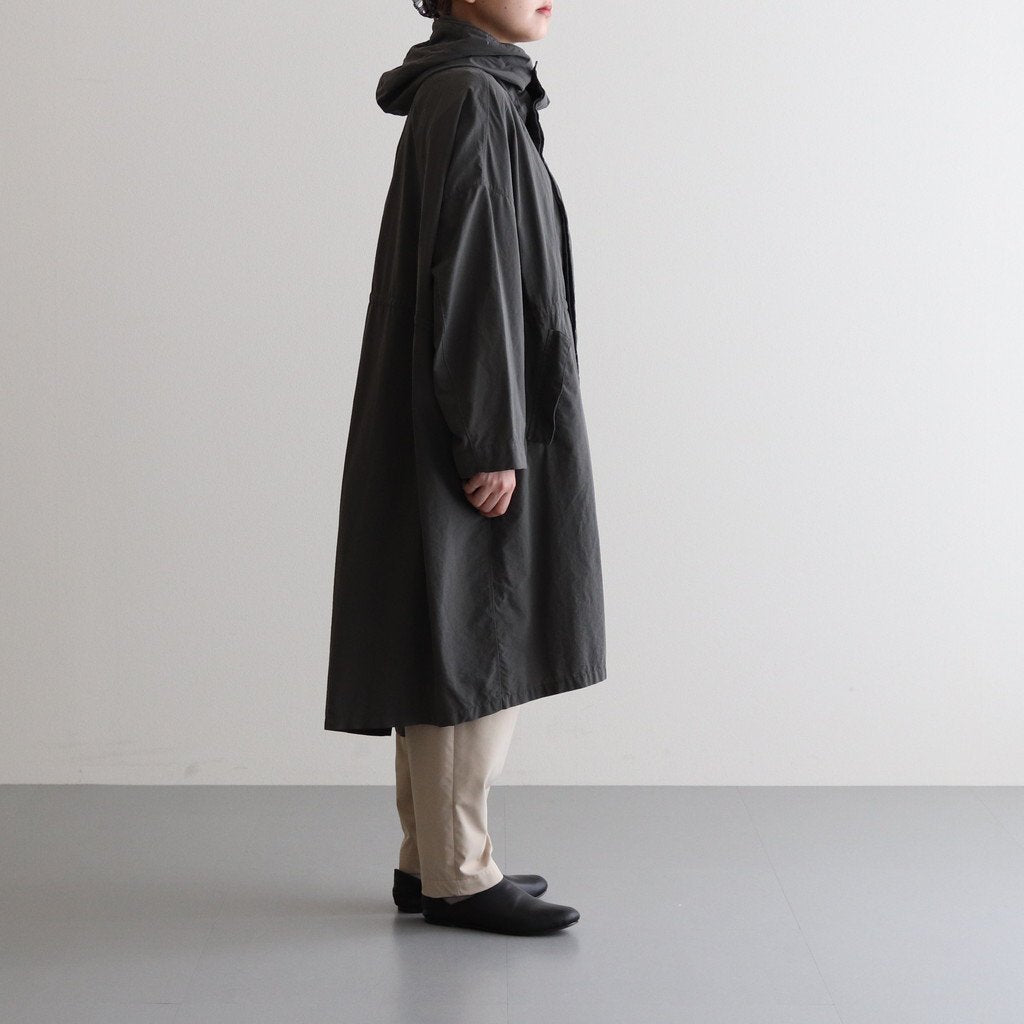 FMFOCT| Nylon Tussor Garment Dye Mod Coat #ELEPHANT GRAY [RB_FR1003CT]