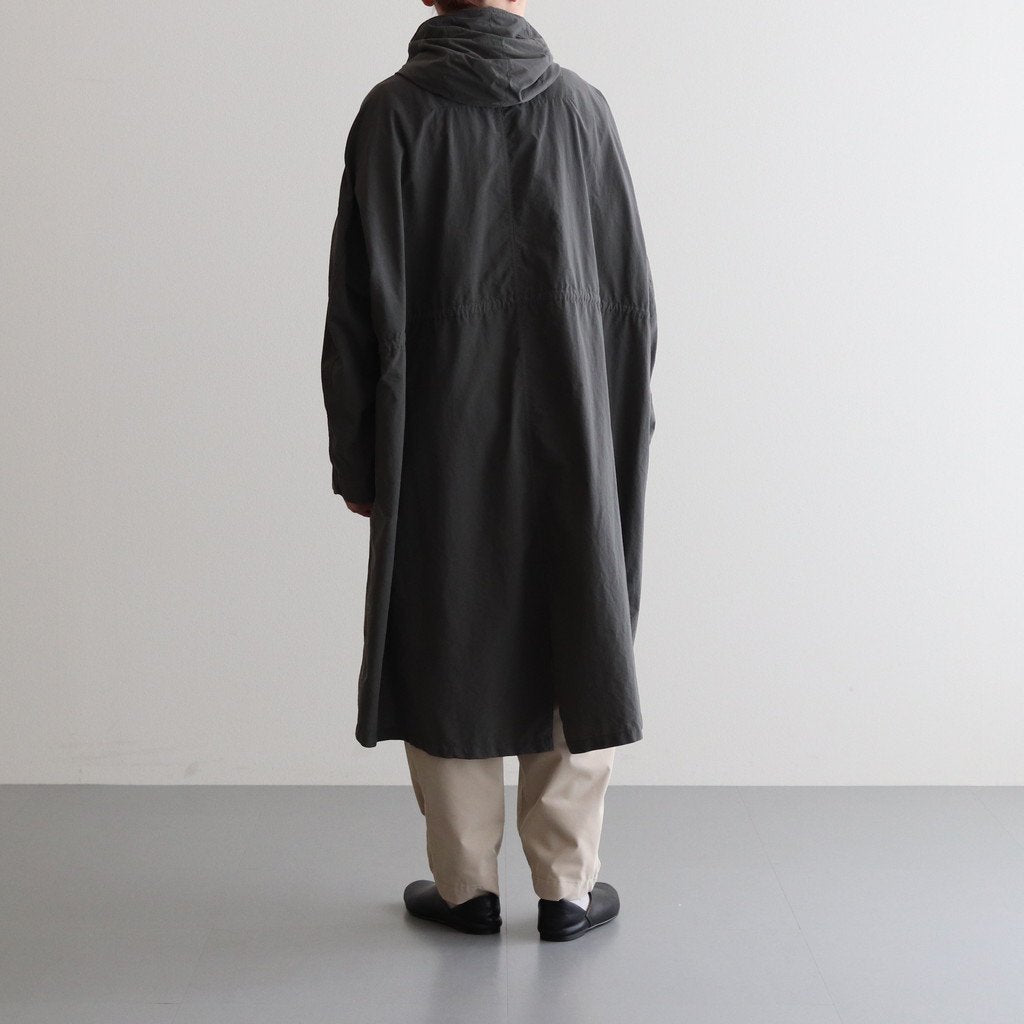 FMFOCT| Nylon Tussor Garment Dye Mod Coat #ELEPHANT GRAY [RB_FR1003CT]