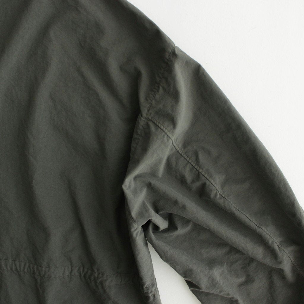 FMFOCT| Nylon Tussor Garment Dye Mod Coat #ELEPHANT GRAY [RB_FR1003CT]