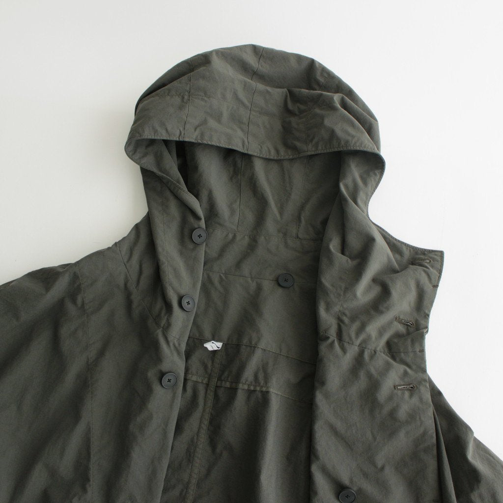FMFOCT| Nylon Tussor Garment Dye Mod Coat #ELEPHANT GRAY [RB_FR1003CT]
