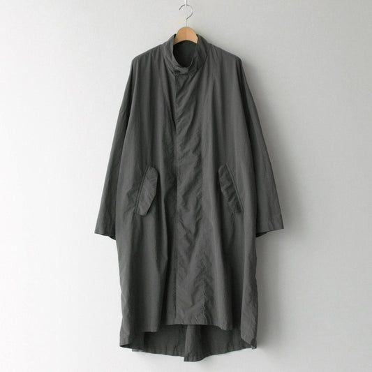 FCCLCT | Nylon Tussar Garment Dyed Stand Collar Coat #ELEPHANT GREY [RB_FR1004CT]