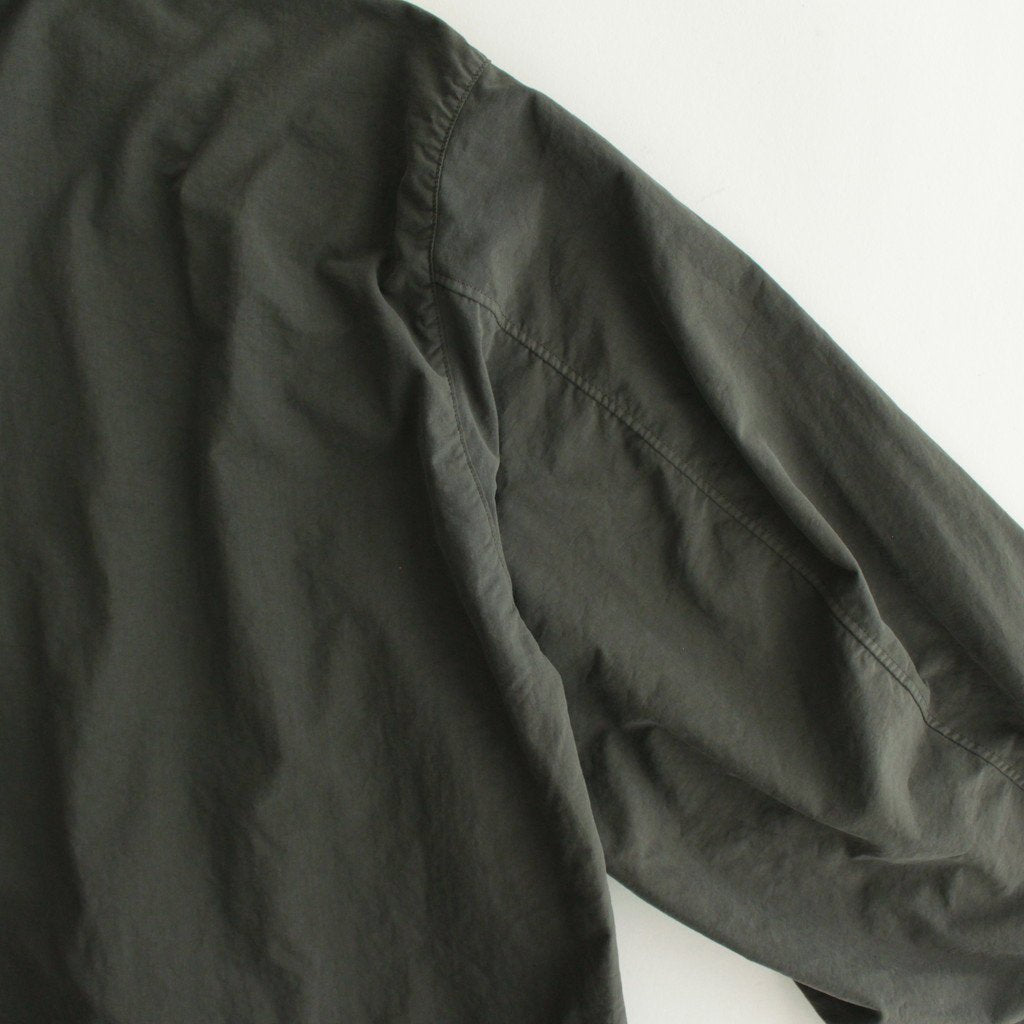 FCCLCT| Nylon Tussor Garment Dye Stand Collar Coat #ELEPHANT GRAY [RB_FR1004CT]