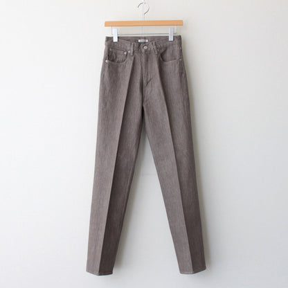 HARD TWIST BROWN DENIM 5P PANTS #MOCHA BROWN [A23AP02MD]