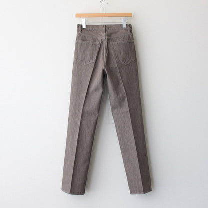 HARD TWIST BROWN DENIM 5P PANTS #MOCHA BROWN [A23AP02MD]