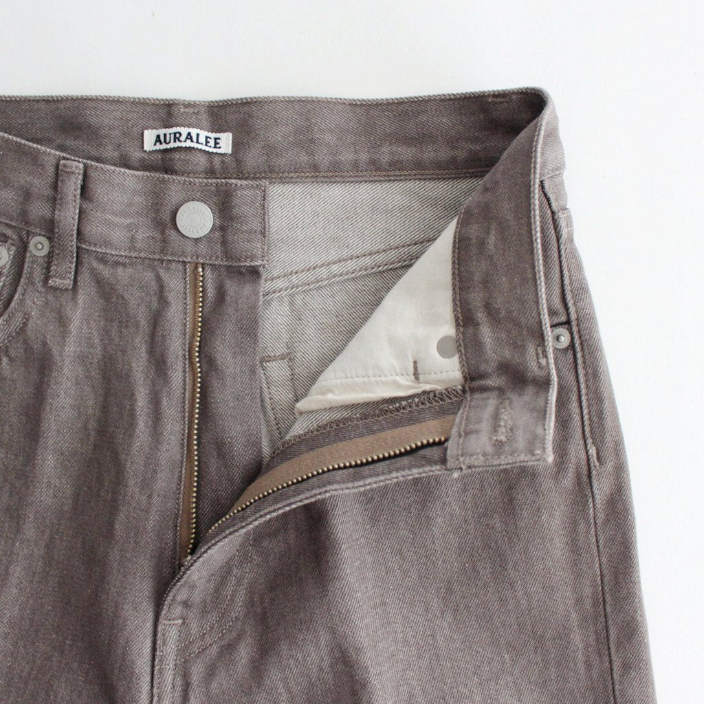 HARD TWIST BROWN DENIM 5P PANTS #MOCHA BROWN [A23AP02MD]