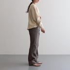 HARD TWIST BROWN DENIM 5P PANTS #MOCHA BROWN [A23AP02MD]