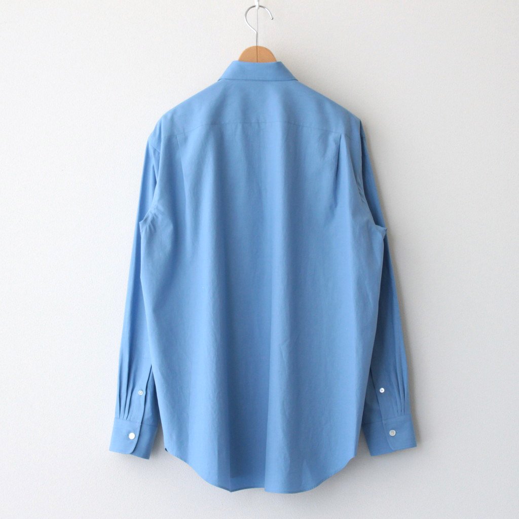 WASHED FINX TWILL SHIRT #BLUE [A23AS03TN]