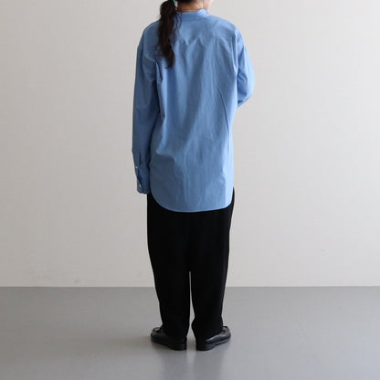 WASHED FINX TWILL SHIRT #BLUE [A23AS03TN]