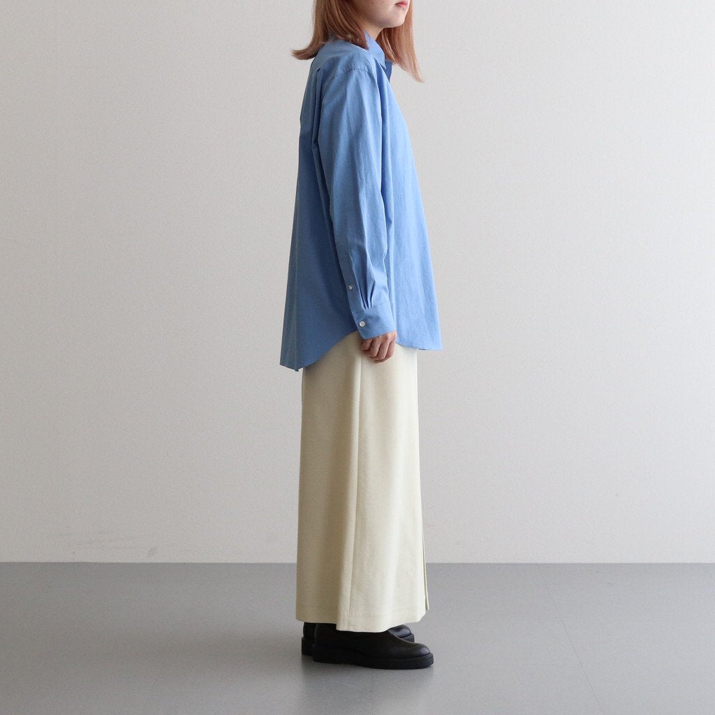 WASHED FINX TWILL SHIRT #BLUE [A23AS03TN]