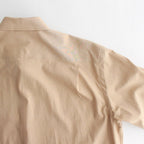 WASHED FINX TWILL SHIRT #LIGHT BROWN [A23AS03TN]