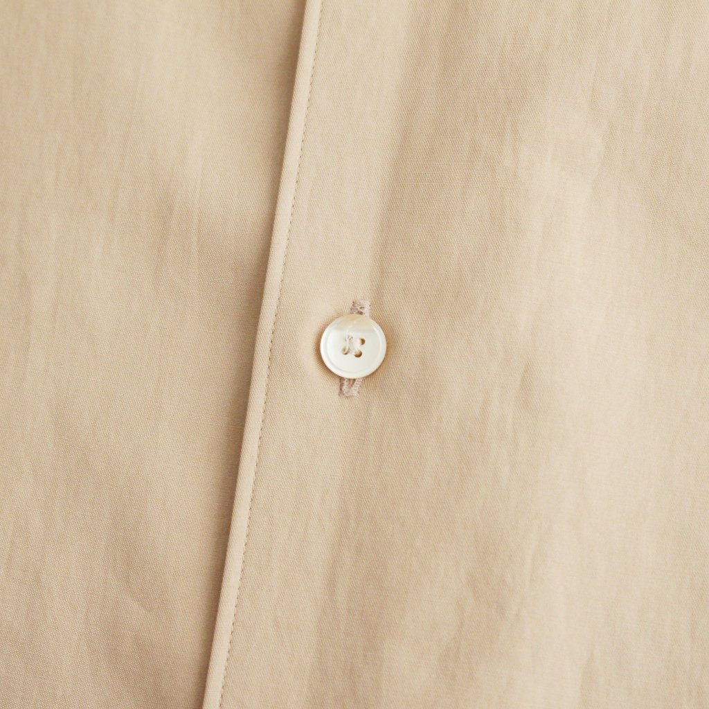 WASHED FINX TWILL SHIRT #LIGHT BROWN [A23AS03TN]