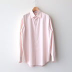 WASHED FINX TWILL SHIRT #LIGHT PINK [A23AS03TN]