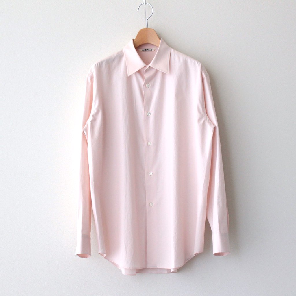 WASHED FINX TWILL SHIRT #LIGHT PINK [A23AS03TN]