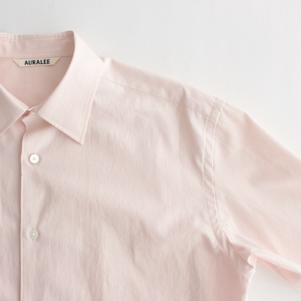WASHED FINX TWILL SHIRT #LIGHT PINK [A23AS03TN]