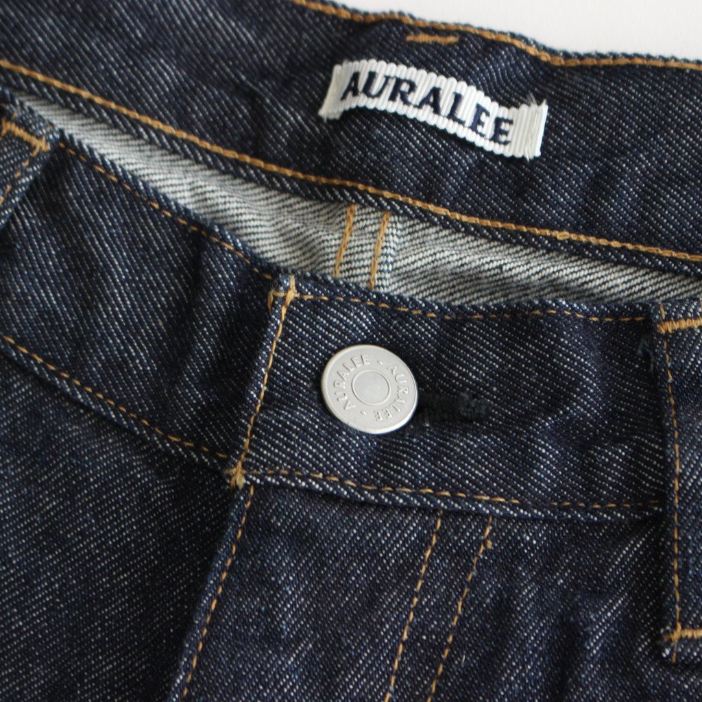 HARD TWIST DENIM WIDE PANTS #INDIGO [A00P03DM]