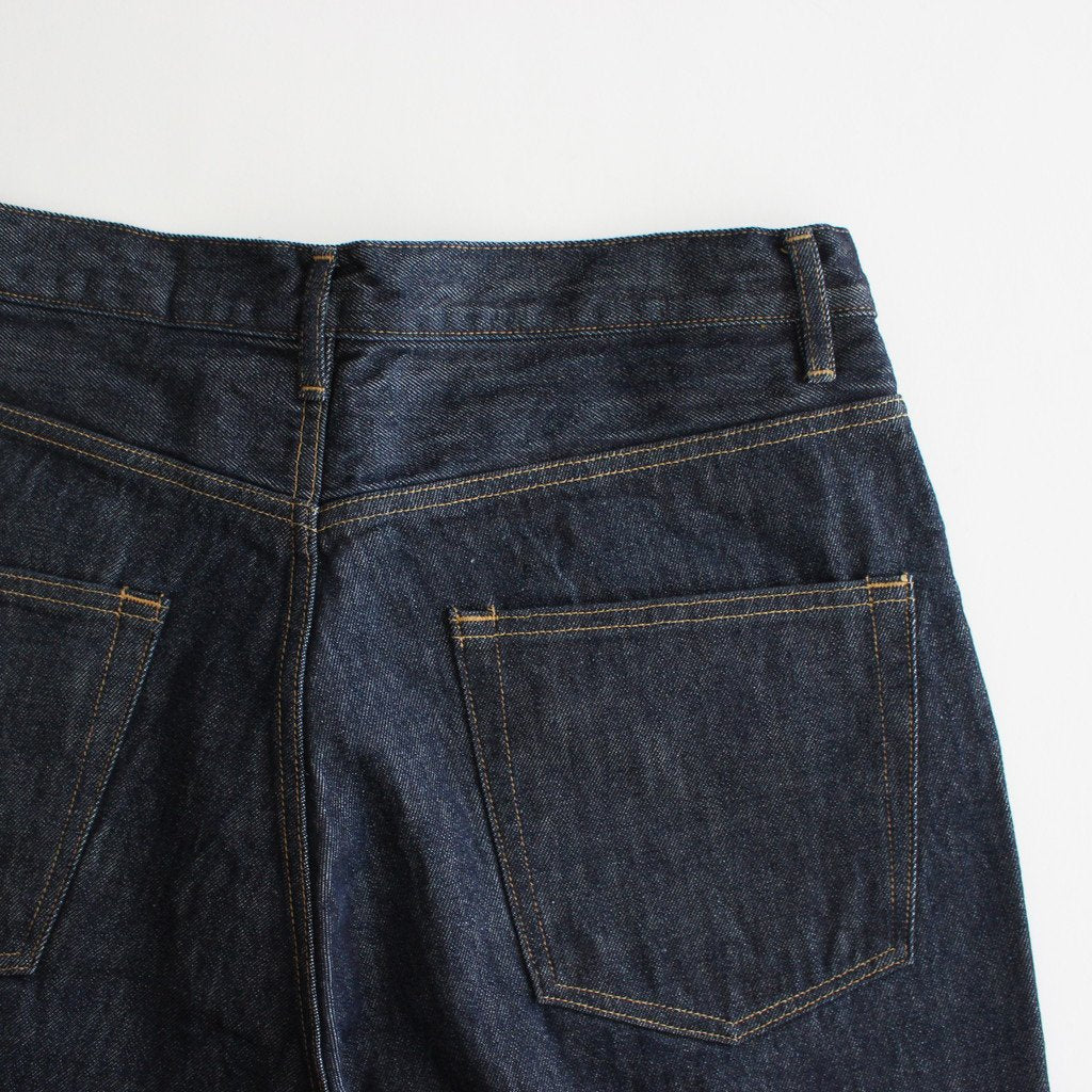 HARD TWIST DENIM WIDE PANTS #INDIGO [A00P03DM]