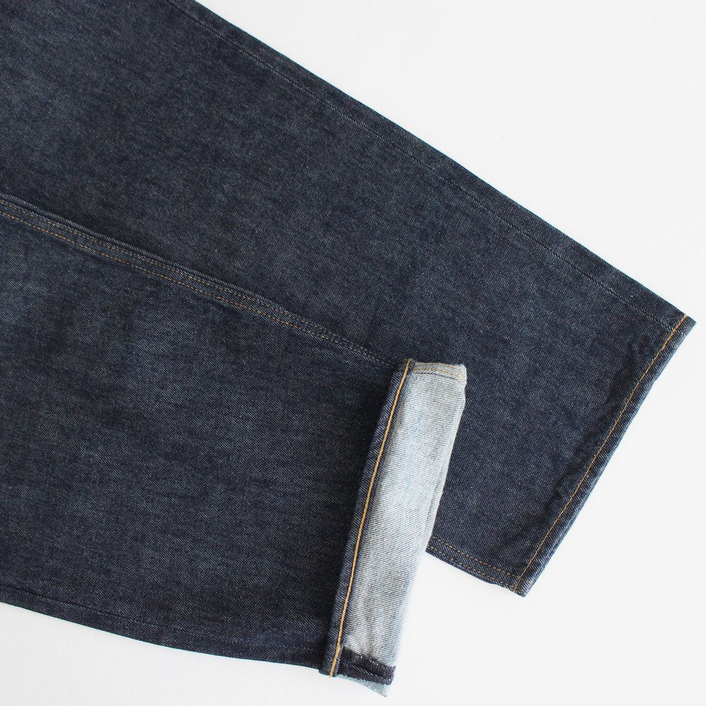 HARD TWIST DENIM WIDE PANTS #INDIGO [A00P03DM]