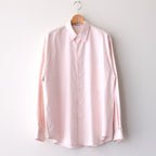 WASHED FINX TWILL BIG SHIRT #LIGHT PINK [A23AS02TN]