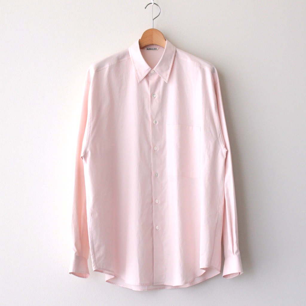 WASHED FINX TWILL BIG SHIRT #LIGHT PINK [A23AS02TN]