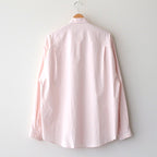 WASHED FINX TWILL BIG SHIRT #LIGHT PINK [A23AS02TN]