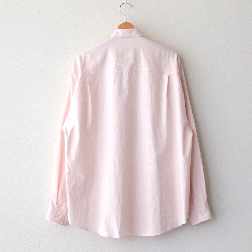 WASHED FINX TWILL BIG SHIRT #LIGHT PINK [A23AS02TN]