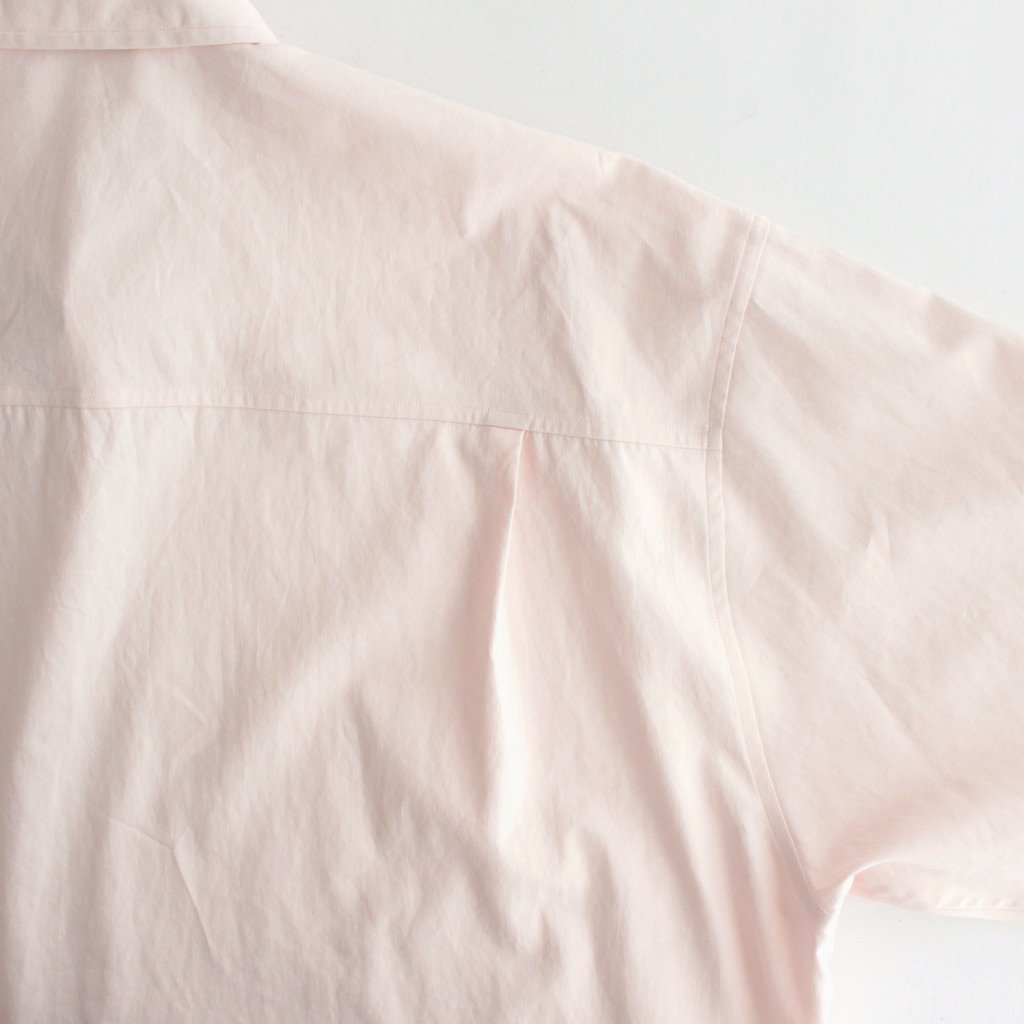 WASHED FINX TWILL BIG SHIRT #LIGHT PINK [A23AS02TN] - ciacura 三重