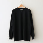 LUSTER PLAITING L/S TEE #BLACK [A00SP01GT]