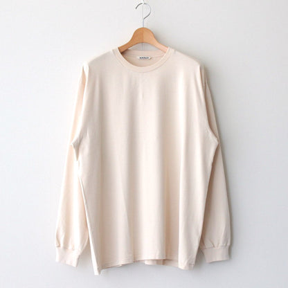 LUSTER PLAITING L/S TEE #PEACH BEIGE [A00SP01GT]