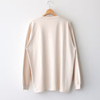 LUSTER PLAITING L/S TEE #PEACH BEIGE [A00SP01GT]