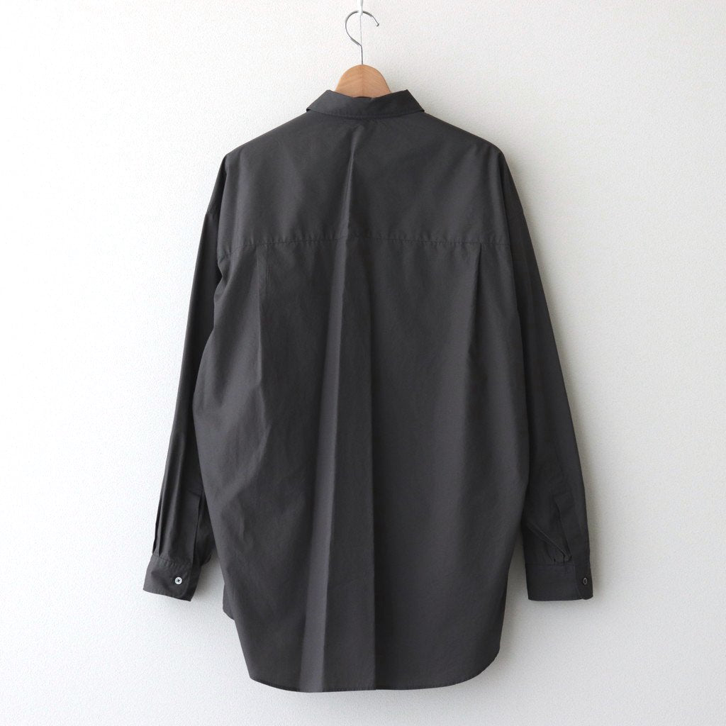 Broad L/S Oversized Regular Collar Shirt #C.GRAY [GM234-50001B