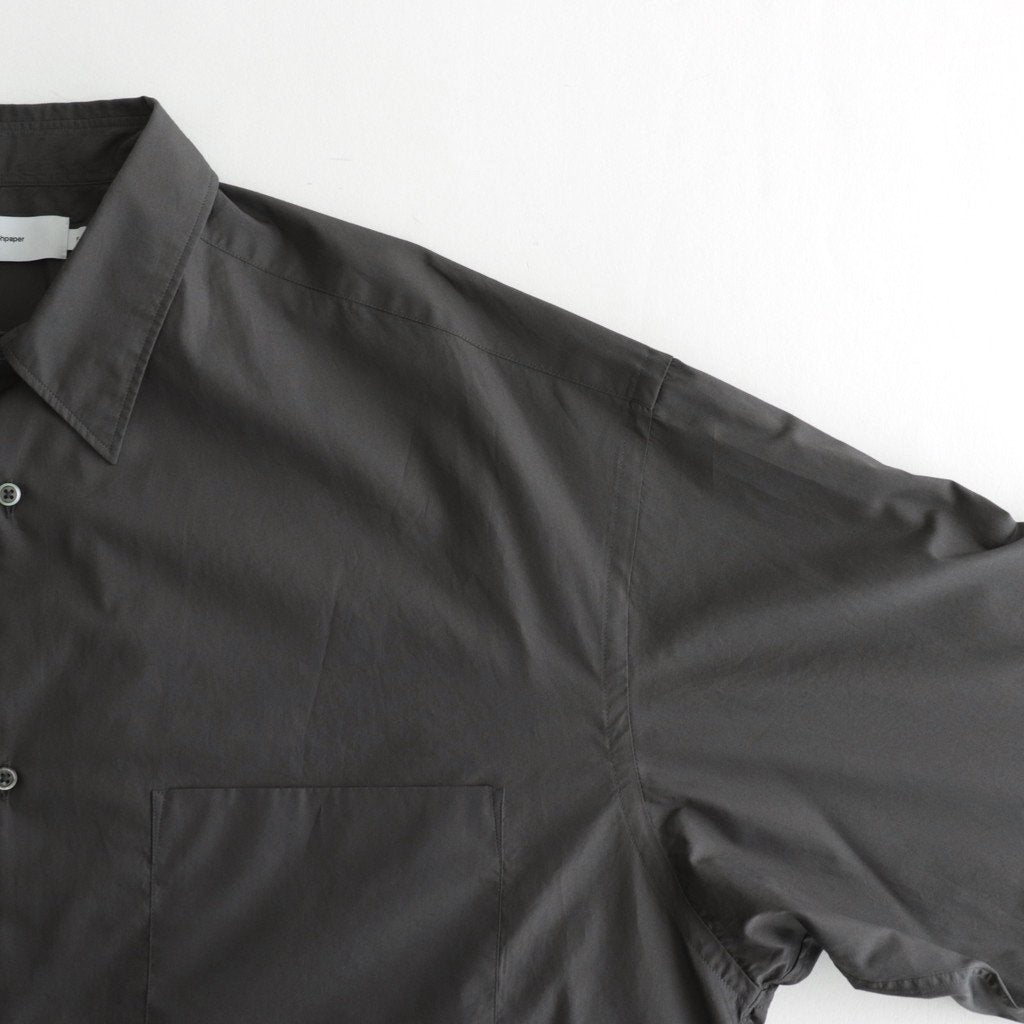 Broad L/S Oversized Regular Collar Shirt #C.GRAY [GM234-50001B