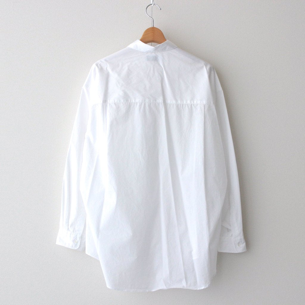 Broad L/S Oversized Regular Collar Shirt #WHITE [GM234-50001B
