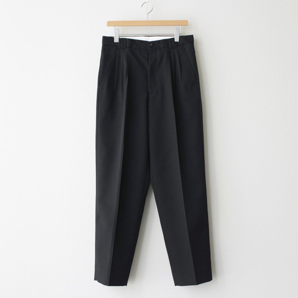 3PLEATED WIDE TROUSERS #BLACK [YK23FW0523P]