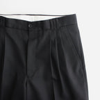 3PLEATED WIDE TROUSERS #BLACK [YK23FW0523P]