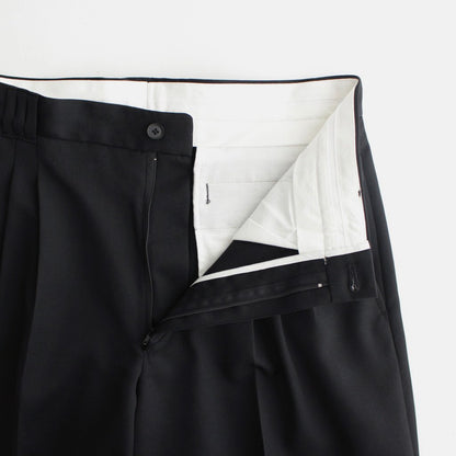 3PLEATED WIDE TROUSERS #BLACK [YK23FW0523P]