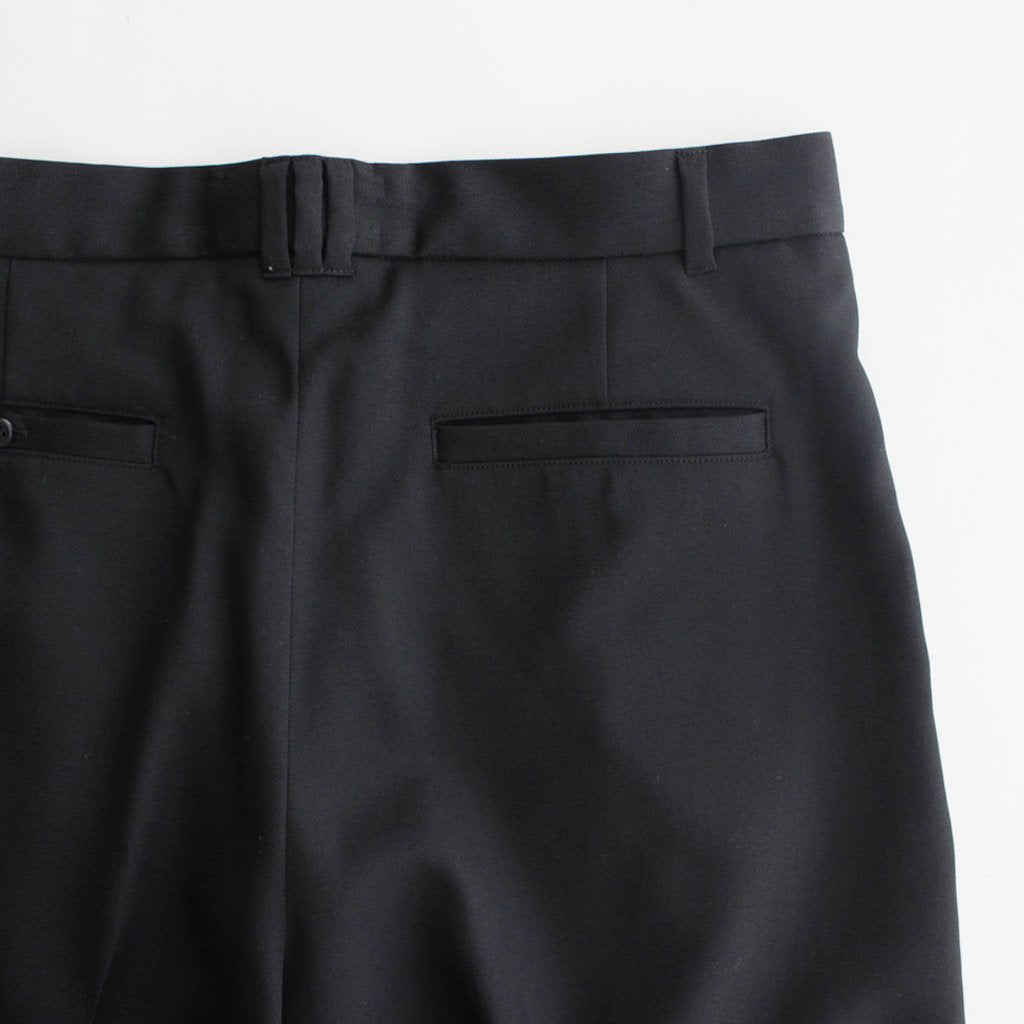 3PLEATED WIDE TROUSERS #BLACK [YK23FW0523P]