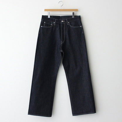 Selvage Denim Five Pocket Wide Straight Pants #RIGID [GU241-40184RB]