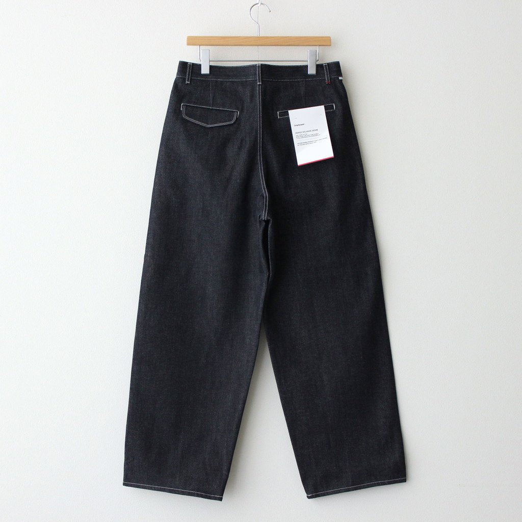 Selvage Denim Two Tuck Pants #RIGID [GU241-40188RB]