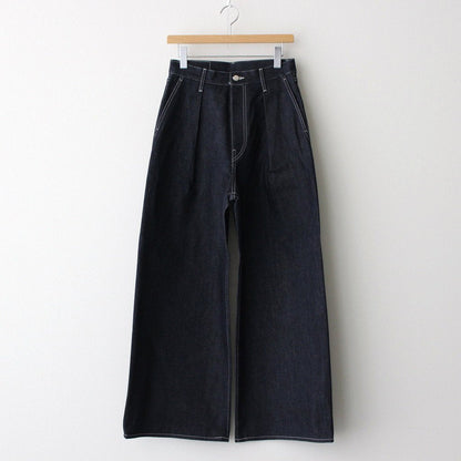 Selvage Denim Two Tuck Wide Pants #RIGID [GL241-40189RB]