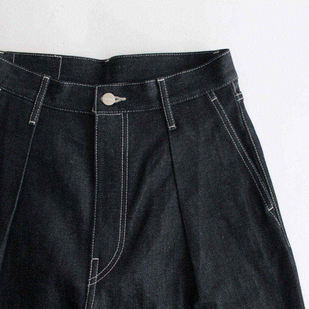 Selvage Denim Two Tuck Wide Pants #RIGID [GL241-40189RB]