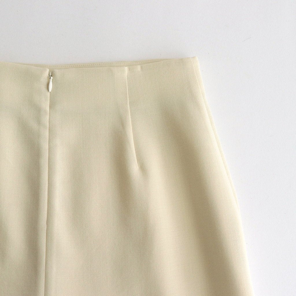 TENSE WOOL DOUBLE CLOTH SKIRT #IVORY [A23AS02WP] – ciacura