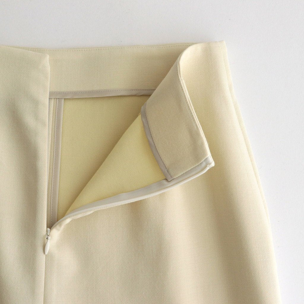 TENSE WOOL DOUBLE CLOTH SKIRT #IVORY [A23AS02WP] – ciacura