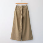WASHED HEAVY CHINO WIDE PANTS #LIGHT BROWN [A23AP03ZC]