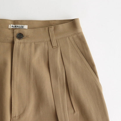 WASHED HEAVY CHINO WIDE PANTS #LIGHT BROWN [A23AP03ZC]